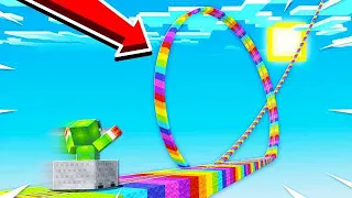 WORLD'S BIGGEST MINECRAFT ROLLERCOASTER! (45+ MINUTES!)