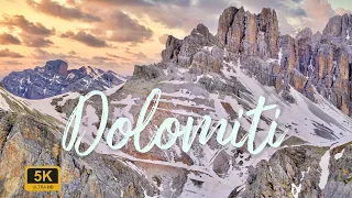 Mesmerizing mountains in 5K. The Dolomiti in Italy | 5K 50FPS drone video