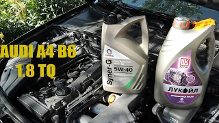 Масло AUDI A4 B6 | Выбор,замена и промывка с ДИМЕКСИДОМ| 1.8 Turbo Quattro AMB (170 л.с)