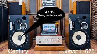 hôm nay có gì ? 1 bộ âm thanh vui chơi giải trí , giá tốt - mời các bác “cen-L100 chéo+luxman L-570”