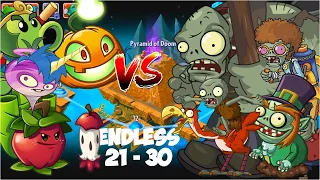 PLANTS VS ZOMBIES 2 ENDLESS PYRAMID OF DOOM LEVEL 21 - 30