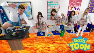 O CHÃO É LAVA COM LUCCAS NETO E SUA IRMÃ - THE FLOOR IS LAVA WITH LUCCAS NETO AND HIS SISTER