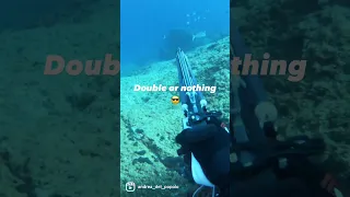 Double or nothing 😂 bitter humility lesson today #spearfishing