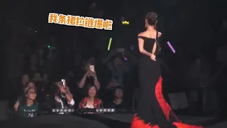 郑秀文演唱会上裙子突然崩裂喊救命，黎明上台一个动作让其放心！
