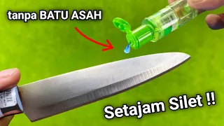 Secret trick to making your knife razor sharp!!!