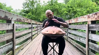 Handpan with Waterfall and Birds | Going Inward Meditation