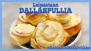 Dallaspullat | leipastaan vaniljakreemipullia eli rähmäpullia