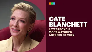 Cate Blanchett Accepts the Letterboxd Award for Most Watched Actress of 2022