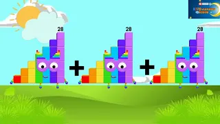 world of trips Numberblocks & counting 21 to 30 | . become a Math Genius! @kidslearningvideos29