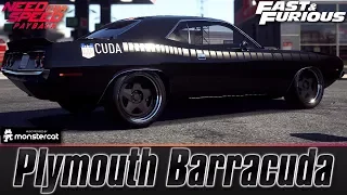 Need For Speed Payback: Plymouth Barracuda Race Build | LV399 | Dom Toretto Needs Handbrake Help