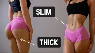 Get THICK BOOTY & SLIM WAIST Challenge - Floor Only, No Squats, No Equipment, At Home Workout