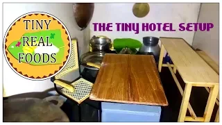 Hotel Setup | Hotel Set Toy | Tiny Hotel Tour | mini cooking | EP-6 TinyRealFoods