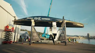 America's Cup French Challenger Orient Express AC75 Description, Build and Launch Report. Interviews