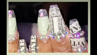 HOW TO: Encapsulated Money Acrylic Nails + Real Time Speed & Talkthrough