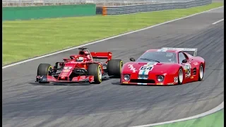 Ferrari F1 2018 vs Ferrari 51278 BB-LM - Monza