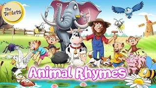 Animal Nursery Rhymes for Kids I Five Little Monkeys I Old MacDonald Had a Farm I The Teolets