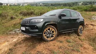 Jeep compass Lake bed Off-roading