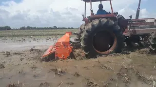 fiat 110 90 with 8ft shaktiman rotavator