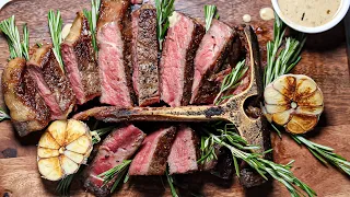 Perfect Pan Seared T-Bone Steak |  ABERDEEN ANGUS           T BONE STEAK #steak #beefsteak