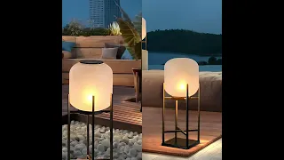 Dazuma_Outdoor Lanterns_Lantern Design Waterproof LED Modern Solar Outdoor Floor Lamp Standing Lamp