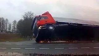 Truck Crash Compilation Trucks Crashes  2013