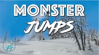 100+ FT BACKCOUNTRY SNOWMOBILE JUMPS!