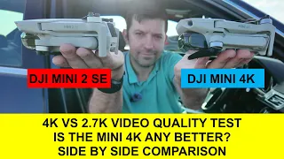 DJI MINI 4K VS DJI MINI 2 SE VIDEO QUALITY COMPARISON. IS IT ANY BETTER? OR CLEVER DRONE MARKENTING?