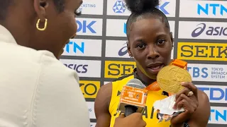 World Championships Budapest 23| Shericka Jackson runs second FASTEST 200m EVER