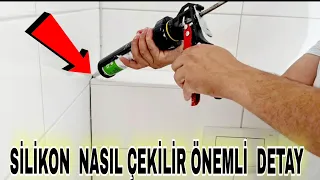 Düzgün Ve Doğru Şekilde Silikon Nasıl Çekilir | Silikon Çekmenin En Kolay Yöntemi | Silikon Aparatı