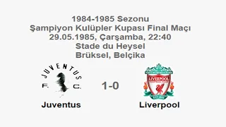 Juventus 1-0 Liverpool [HD] 29.05.1985 - 1984-1985 European Champion Clubs' Cup Final Match