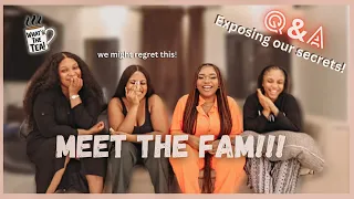 MEET MY SISTERS | ANSWERING **JUICY** QUESTIONS | SIBLING TAG