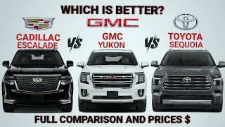 Which is better? 2023 Cadillac Escalade, 2023 GMC Yukon, 2023 Toyota Yukon