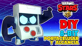 HAZ TU PROPIO 8-BIT DE CARTÓN! 🤖 (alcancía y portacelular) - Brawl Stars DIY #Manualidades #AndroGs