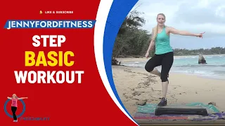 Step Aerobics Workout | Hawaii | 40 Min. | 4 combos | Step Across America | Cardio Sweat Basic Level