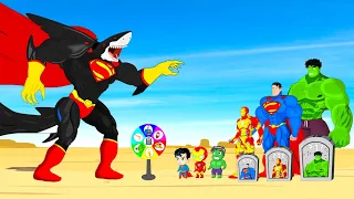 Rescue HULK Family & SPIDERMAN, IRONMAN vs SUPER SHARK : Who Is The King Of Super Heroes?