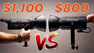 Best Bright Filmmaking LED Light? Falcon Eyes BL-30TD vs Aputure 300D