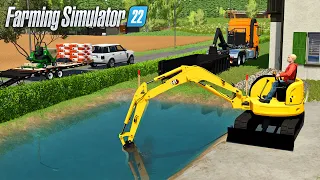 Creusage & Création d'une PISCINE (Farming Simulator 22 PAYSAGISTE)