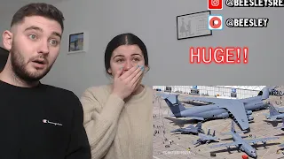 British Couple Reacts to Just How Big is the US Military