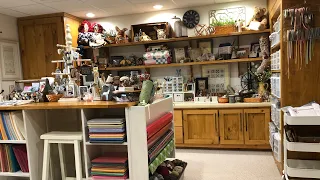 Come and tour Deb's "HAPPY PLACE"!  HOME TO NEEDLEWORK and other CRAFTS.  Country Stitchers V120