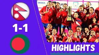 Nepal Vs Bangladesh Match Highlights ||  Nepal Won U15 Women's Championship