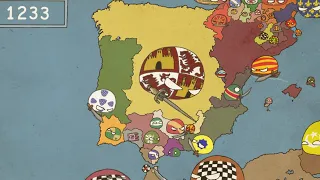 Historia España🇪🇸 Countryballs LasFlipantes aventuras dedon castillo y su fiel colega puerto de cale