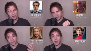 AVENGERS IMPRESSIONS! (Thor, Iron Man, Thanos, Black Panther, Spider-Man)