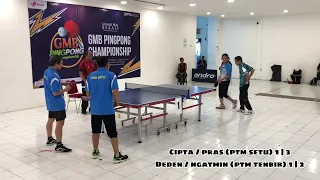 Cipta / Pras PTM Setu vs Deden / Ngatmin PTM Tenbir | Tournament Doubles GMB Pingpong Championship