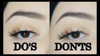 FALSE LASHES DO'S & DON'TS  | HOW TO APPLY FALSE LASHES FOR BEGINNERS