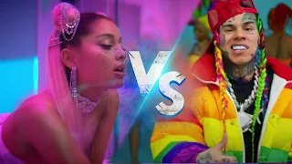 6ix9ine shades Ariana Grande and Justin Bieber