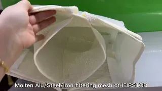 Hot-forming Filtration Bag for Foundry Filtering Molten Aluminium Iron Steel