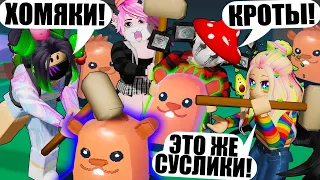 ОТЛУПИЛИ ХОМЯКОВ НИ ЗА ЧТО?! Roblox Mole Bonking Simulator!