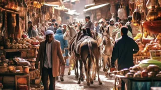 Fez Morocco where the oldest tannery in the world exists | 4K 60FPS HDR Walking Tour