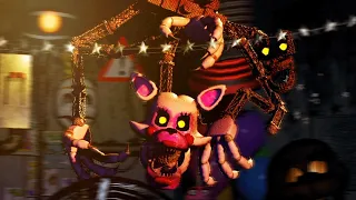 THE NEW FUNTIME MANGLE IS CRAWLING ON THE CEILING AFTER ME.. | FNAF Ultra Custom Night