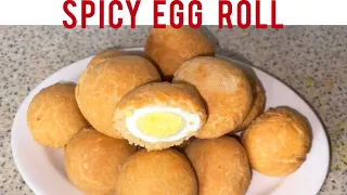 How to Make the BEST Spicy Egg Roll | Ever Tried this Popular Egg Roll Recipe? Nigerian Street Food